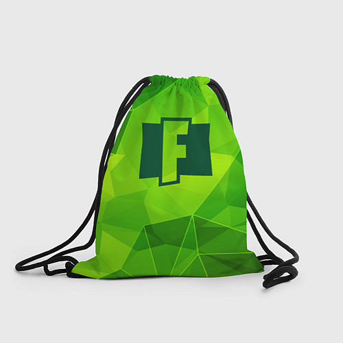 Мешок для обуви Fortnite green poly / 3D-принт – фото 1
