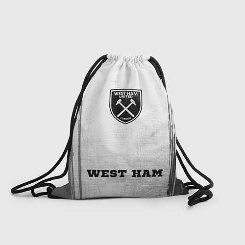 Мешок для обуви West Ham - white gradient по-центру / 3D-принт – фото 1