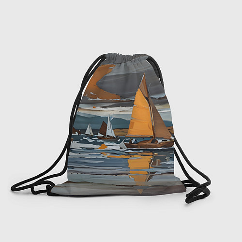 Мешок для обуви Живопись с парусниками / 3D-принт – фото 1