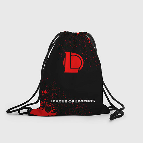 Мешок для обуви League of Legends - red gradient по-центру / 3D-принт – фото 1