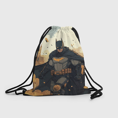 Мешок для обуви Бэтмен и разрушенный город / 3D-принт – фото 1