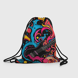 Рюкзак-мешок Psychedelic abstract guitar, цвет: 3D-принт