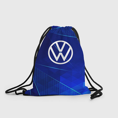 Мешок для обуви Volkswagen blue poly / 3D-принт – фото 1