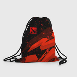 Рюкзак-мешок Dota 2 - красные брызги, цвет: 3D-принт
