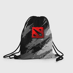 Рюкзак-мешок Dota 2 - монохромный серый, цвет: 3D-принт