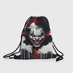 Рюкзак-мешок Голова Джокера бело-черный стиль, цвет: 3D-принт