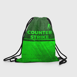 Мешок для обуви Counter Strike - green gradient посередине