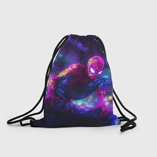 Мешок для обуви Человек-паук неоновый свет / 3D-принт – фото 1