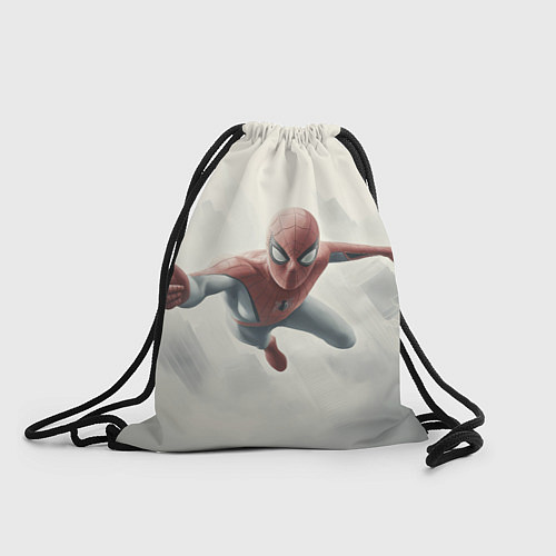 Мешок для обуви Человек паук в полете / 3D-принт – фото 1