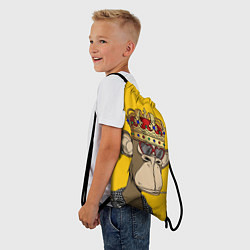 Рюкзак-мешок NFT ape king, цвет: 3D-принт — фото 2