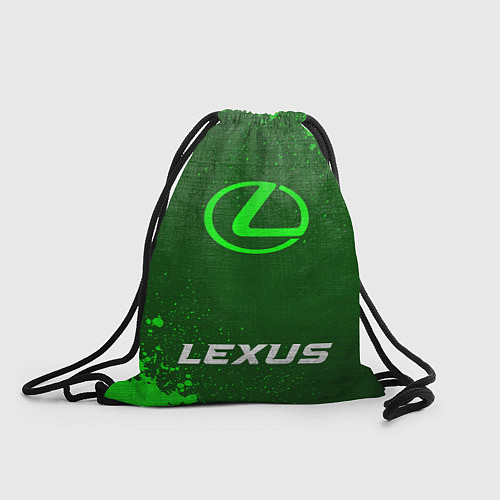 Мешок для обуви Lexus - green gradient по-центру / 3D-принт – фото 1