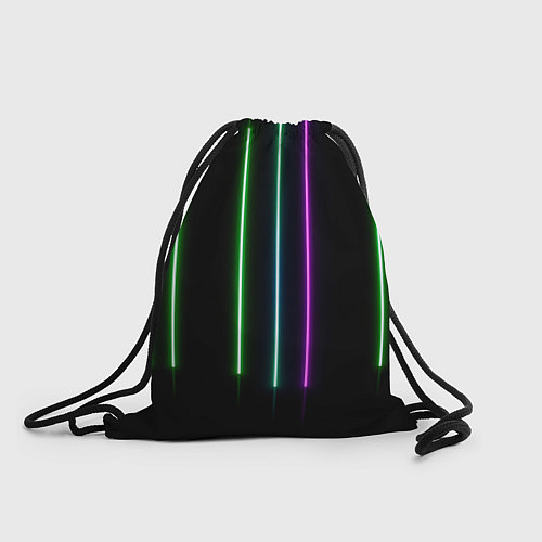Мешок для обуви Neon stripes / 3D-принт – фото 1