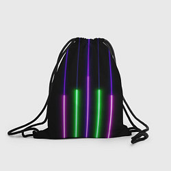 Рюкзак-мешок Color Purple green pink, цвет: 3D-принт