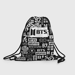 Мешок для обуви Bangtan Boys pattern black