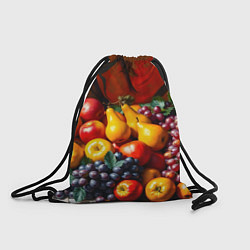 Рюкзак-мешок Фруктовый натюрморт, цвет: 3D-принт