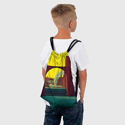 Рюкзак-мешок Арт с поездом, цвет: 3D-принт — фото 2