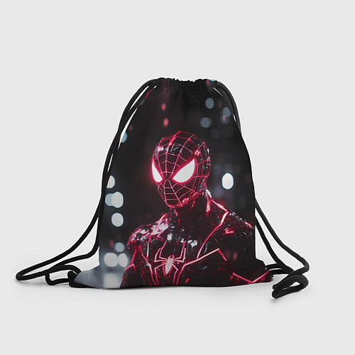 Мешок для обуви Человек-паук в красно-черном костюме / 3D-принт – фото 1