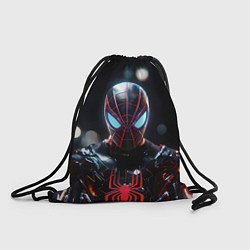Рюкзак-мешок Спайдер-мен в мото костюме, цвет: 3D-принт