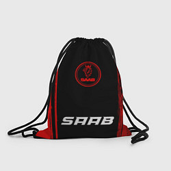 Мешок для обуви Saab - red gradient по-центру