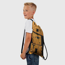 Рюкзак-мешок Глаза в каменных домах, цвет: 3D-принт — фото 2