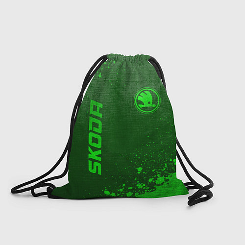 Мешок для обуви Skoda - green gradient вертикально / 3D-принт – фото 1
