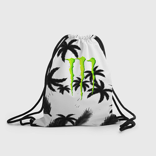 Мешок для обуви Monster energy пальмы / 3D-принт – фото 1