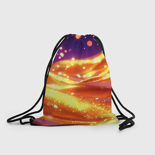 Мешок для обуви Золотая волнистая текстура / 3D-принт – фото 1