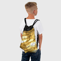Рюкзак-мешок Золотой текстурный фон, цвет: 3D-принт — фото 2