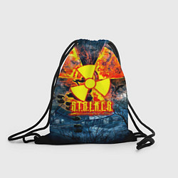 Мешок для обуви Stalker огненное лого чернобыль