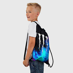 Рюкзак-мешок Monster energy космос, цвет: 3D-принт — фото 2