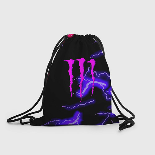 Мешок для обуви Monster energy неоновый шторм / 3D-принт – фото 1