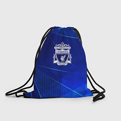 Рюкзак-мешок Liverpool blue poly, цвет: 3D-принт