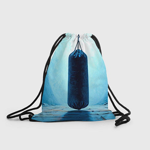 Мешок для обуви Боксерская груша на синем / 3D-принт – фото 1