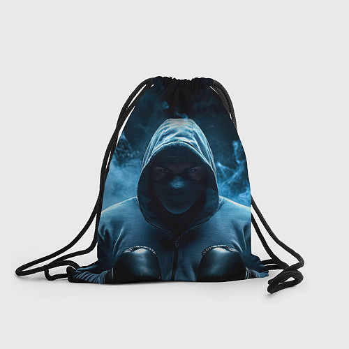 Мешок для обуви Боксер в дыму / 3D-принт – фото 1