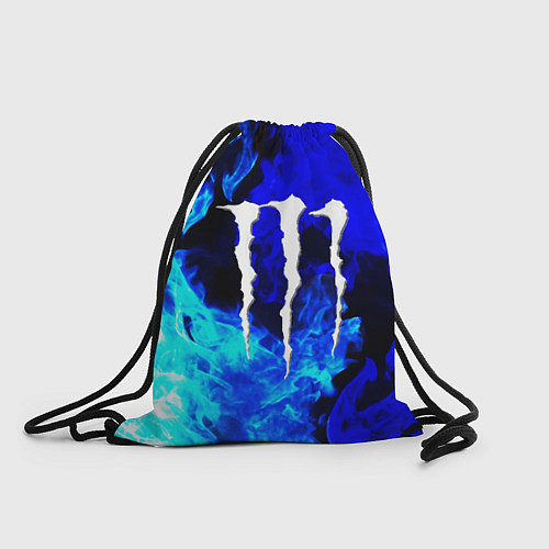 Мешок для обуви Monster energy синий дым / 3D-принт – фото 1