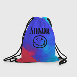Рюкзак-мешок Nirvana жидкие краски, цвет: 3D-принт