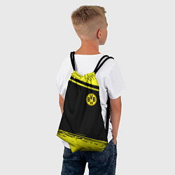 Рюкзак-мешок Borussia жёлтые полосы, цвет: 3D-принт — фото 2