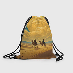 Рюкзак-мешок В пустыне на верблюдах, цвет: 3D-принт