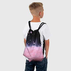 Рюкзак-мешок Розовая текстура с лепестками, цвет: 3D-принт — фото 2