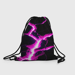 Рюкзак-мешок Color pink black, цвет: 3D-принт