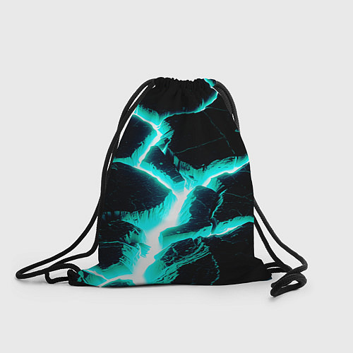 Мешок для обуви Color light blue black / 3D-принт – фото 1