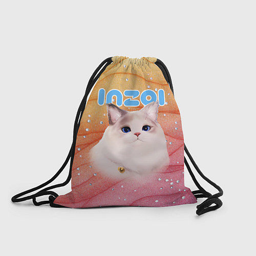 Мешок для обуви Inzoi кошечка на блестящем фоне / 3D-принт – фото 1