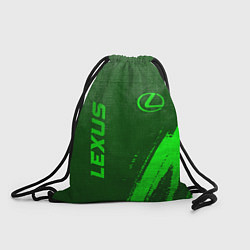 Рюкзак-мешок Lexus - green gradient вертикально, цвет: 3D-принт