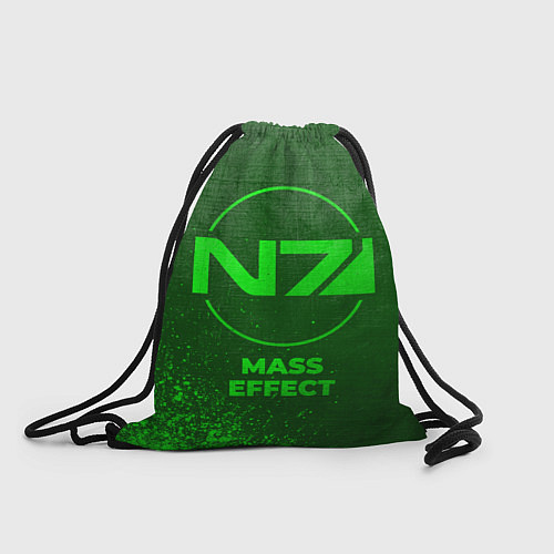 Мешок для обуви Mass Effect - green gradient / 3D-принт – фото 1