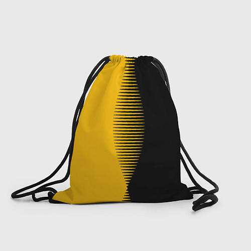 Мешок для обуви Чёрно-жёлтый пополам с переходом / 3D-принт – фото 1