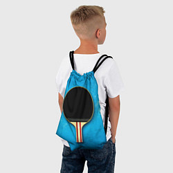 Рюкзак-мешок Ракетка для настольного тенниса, цвет: 3D-принт — фото 2