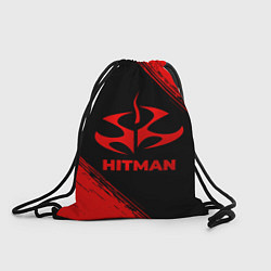 Рюкзак-мешок Hitman - red gradient, цвет: 3D-принт