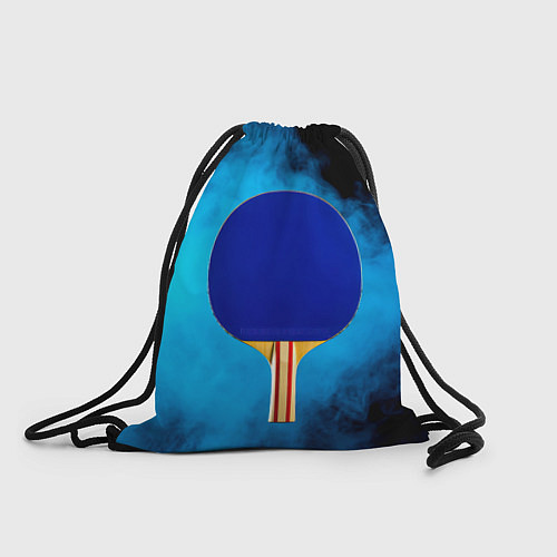 Мешок для обуви Ракетка для пинг понга синий дым / 3D-принт – фото 1