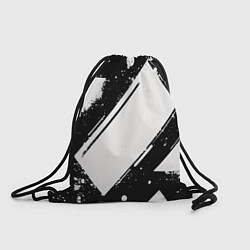 Рюкзак-мешок Color black white, цвет: 3D-принт
