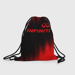 Рюкзак-мешок Infiniti - red gradient посередине, цвет: 3D-принт